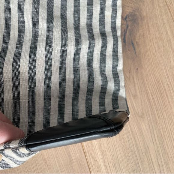 CLUB MONACO LINEN/LEATHER CLUTCH - Picture 6 of 12